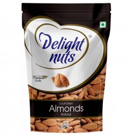 Delight Nuts California Almonds Natural  Pack  200 grams